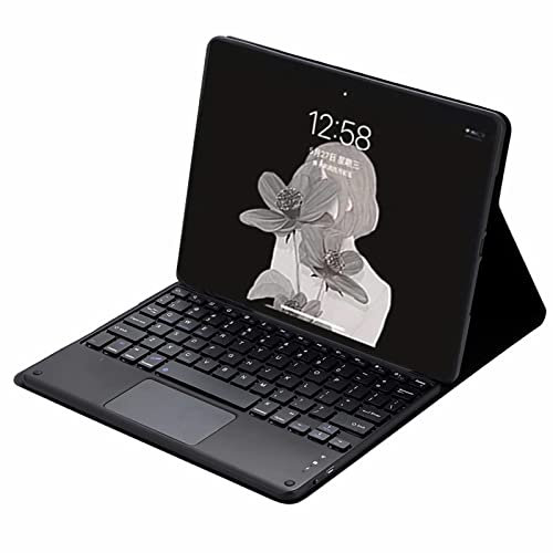 GUPENAA Funda para teclado con trackpad para Lenovo Tab M10 Plus de 3ª generación (2022) de 10.6 pulgadas, funda delgada y ligera con teclado Bluetooth desmontable magnéticamente, color negro