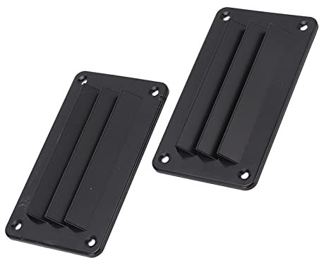 Rejilla de Ventilación de Aire para Caravana, 2 uds. Rejilla de Ventilación de Aire para Caravana, Rejilla de Salida de Ventilación de Oficina para Baño Profesional para Barco, (Negro)