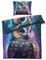 QEODAH Winter Bettwäsche 200x220 Eule - Kinder Bettbezug 200x220 3 Teilig - Wendebettwäsche & 2 Kissenbezug - Weiche Mikrofaser Bettwäsche-Sets mit Reißverschluss - Schlafzimmer Bett Deko