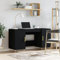 FENLAX Schülerschreibtisch aus Holzwerkstoff, Eisen 140x50x75 cm Schwarz Arbeitstisch Computertisch Schreibtisch Home Office Schreibtisch mit Stauraum Modernen Schreibtisch Büromöbel