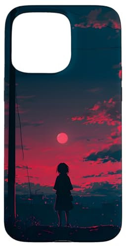 Anime Lofi Manga-Kunst Hülle für iPhone 15 Pro Max