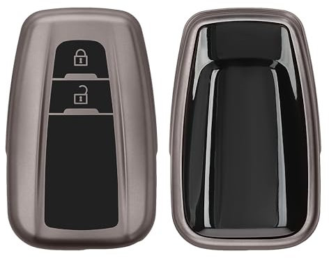kwmobile Custodia Compatibile con Toyota con 2 tasti Smart Key - Cover Chiavi Auto Protezione Copri Telecomando - Copertina Chiave - Copertura Gommata Silicone TPU