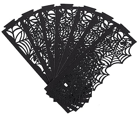 Ciieeo 50 Stück Spinnennetz Lampenschirm Halloween-partyzubehör Halloween-kerzendekoration Hausdekoration Teelicht Kerze Taschen Kerzen Wrapper Hexendekorationen Spitze Partybedarf Papier