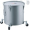 VEVOR Recolector de grasa y aceite usado sobre ruedas, 37,8 L, recipiente de aceite de acero al carbono para freidora, recipiente de aceite con tapa, pinzas de bloqueo, bolsa de filtro
