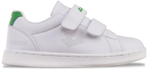 Lotto Unisex Kinder Sneaker, White Green, 28 EU