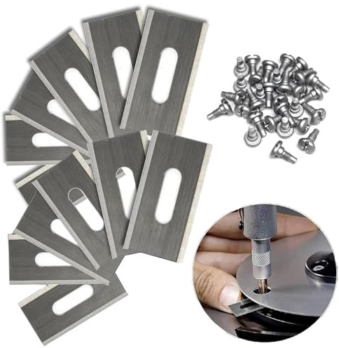 Kjzeex Replacement Robot Lawnmower Blades for Robotic Lawnmower, 32 Pack Lawn Mower Blades for Husqvarna Automower/Gardena Robotic (Silver)