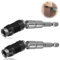 2 Pack Pivoting Bit Tip Holder,1/4'' Hex Shank Magnetic Rotary Screw Drill Tip,Quick Release Flexible Screwdriver Bit Holder for Tight Spaces or Corners