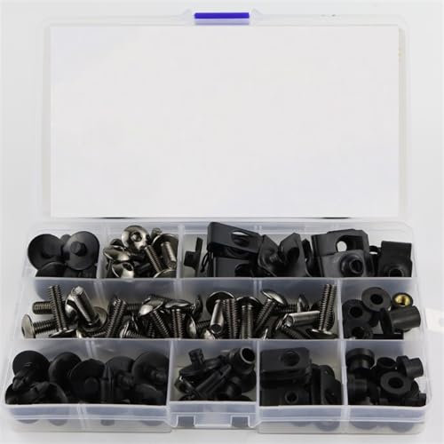 OPYJRL Hardware-Werkzeugsatz Motorradzubehör Verkleidungsschrauben Verkleidungsschrauben Verkleidungsbefestigungen Für YZF-R1 R1 2002 2003(Titanium)