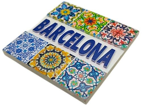 BDM Barcelona Magnet, Sagrada Familia, Park Guell, Travel Souvenirs, Gaudi Mosaic, Dali Museum, Souvenir Barcelona, Modernist Art, Emotional Gift, Decoration