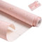 Rouleau de papier cadeau d'anniversaire 43 cm x 9 m, papier kraft rose recyclable pour anniversaire, mariage, baby shower, décoration de fête