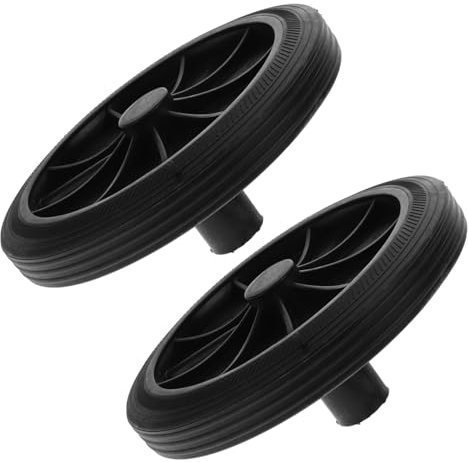 Alipis Bin Wheel Replacement 2 Pcs Garbage Can Wheel Lid for Outdoor Waste Bins
