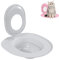 Katzen-Toiletten-Trainingssystem wiederverwendbar | Hundefreundlicher Toilettentrainer für Katzen | Rutschfestes Trainingskit mit Silikonrand (Grau)