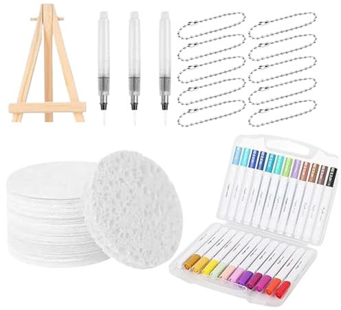 Naqqios Juego De Pintura Para Tela,Pintura Textil 3D | Materiales De Arte 3D Con Esponja Para Lienzo, Muebles, Viajes, Hogar, Fiestas, Exteriores, Escuela, Niños Y Adultos