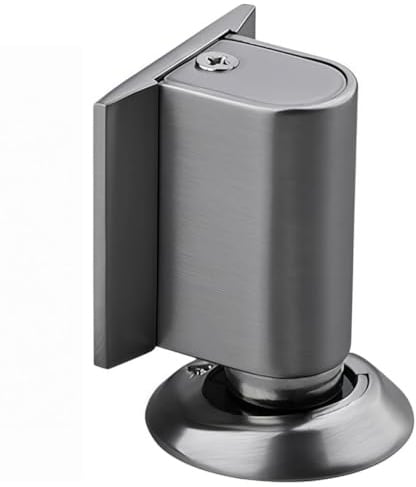 Magnetischer Türstopper ohne Bohren, Höhenverstellbarer Türhalter aus Zinklegierung mit Selbstklebendem Aufkleber & Schrauben, für Boden und Keramikfliesen