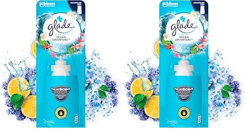 Glade (Brise) Sense & Spray Nachfüller, automatisches Duftspray mit Bewegungssensor, Lufterfrischer, Ocean Adventure, 2er Pack (1 x 18 ml)