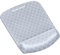 Fellowes 9549701 tapis de souris Gris, Blanc - Tapis de souris (Gris, Blanc, Motif, Tissu, Repose-poignets, Base antidérapante)