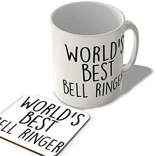 McMug - World's Best Bell Ringer - Mug and Coaster Set, Ceramic, 11fl.oz.
