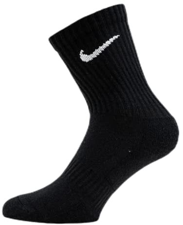 Nike Everyday Cush Crew 3Pr Calze Da Uomo, Nero, L