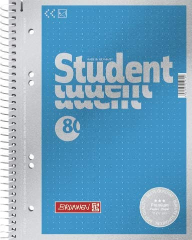5 x Sonderedition Brunnen Collegeblock DOT•TORE punktkariert A5, 80Blatt dotted 90g/m²