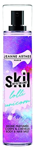 SKIL - Brume parfumée Femme Lolli Unicorn - Collection Milky Way - Parfum Coco Fraise - Flacon Vaporisateur 250 ml - Fabriqué en France à Grasse