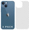 GIOPUEY Back Protector Flim Compatible with iPhone 13 MINI, [4 Pack] 0.1mm Ultra Slim Soft Back Film [Anti Fingerprint] [Non Slip] Back Protector for iPhone 13 MINI