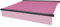 Planesium Premium Markisentuch (5m / 500cm x 350cm / 3,5m Rosa) Markisenbespannung Markisenstoff Markisen Tuch Markisevolant OHNE Volant Ersatzstoff fertig genäht Wasserabweisend