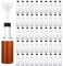 YAYODS 50PCS 50ML Mini Liquor Bottles, Small Plastic Empty Spirit Bottles with Lids and Liquid Funnel, Reusable Mini Alcohol Bottles, Airtight Miniature Liquor Bottles for Parties Weddings