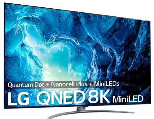 LG 65QNED966QA - Smart TV webOS22 65 pulgadas (164 cm) 8K QNED Mini LED, Procesador Inteligente de Máxima Potencia 8K a9 Gen 5 con IA, compatible formatos HDR, HDR Dolby Vision y Dolby Atmos
