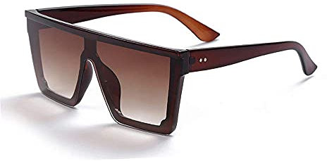 Dollger Sonnenbrille, UV400 Schutz Herren Damen Vintage Sonnenbrillen Sportbrille, Ultra-Leicht Rahmen Schutzbrille Rechteck Flat Top Retro Sunglasses