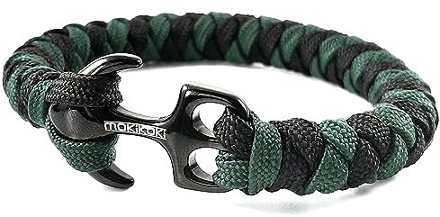 Mokikoki - Anker Armband für Herren und Jungen - schöne Box - handgemacht, geflochten, maritim