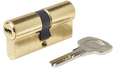 Yale 110724040040201 Cilindro Doppio accoppiamento CS10 ad Alta Sicurezza, Ottone lucidato, 40/40