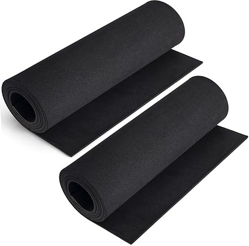 2 Paquets de Mousse EVA Noire, MEARCOOH 35.5 x 150cm Mousse EVA 5mm, EVA Foam Cosplay haute densité 86kg/m3 pour projet de bricolage de costume (2PCS 5mm Noire)