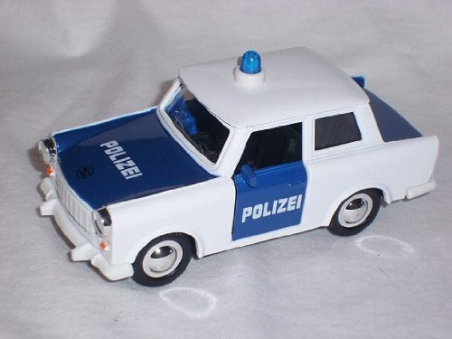 Welly Trabant Trabbi 601 Limousine Polizei Blau Ca 1/43 1/36-1/46 Modellauto Modell Auto