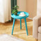 APICIZON Side Table, Modern Coffee Tray End Table for Bedroom, Living room, Bedside Table Nightstand for Small Space, 38 x 45 cm, Blue