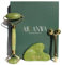 Premium Gua Sha und Jade Roller Set + 3D-Massager für straffe Haut und definierte Konturen - Hautpflege- und Lifting, Face Yoga Set aus echter Jade