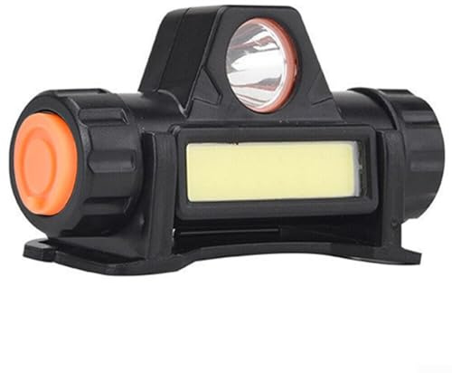 Automatisch Dimmen Schweißhelm Scheinwerfer, Stirnlampe Wiederaufladbar wasserdichte, Schweißhelm mit Scheinwerfer USB Aufladen Doppelzweck Licht zum Schweißen Wandern Angel