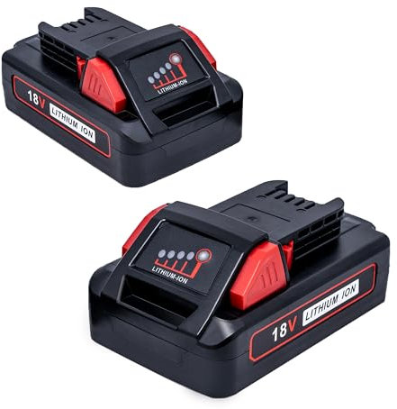 Cruruakku 5,0 Ah M18 Akku Ersatz für Milwaukee M18 Akku 48-11-1850 48-11-1860 2 Stück, kompatibel mit Milwaukee 18 V Akku-Elektrowerkzeugen XC-Lithium-Akku