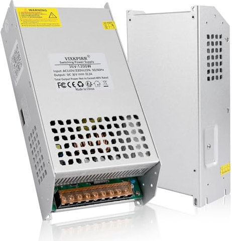 Upgrade DC 36V 33.3A 1200W Netzteil Transformator SchalterNetztei 230V AC auf DC 36V Netztei 33.3A 1200W Stromversorgung Adapter für 36V LED Lichtleiste CCTV Kamera Sicherheitssystem Radio