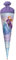 ROTH Schultüte groß Disney Frozen 70 cm - Glitter, rund, Filzverschluss, Rot(H)-Spitze - Zuckertüte Disney Frozen Schulanfang