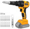Daspom Pistolet à Riveter sans Fil Compatible avec Batterie DeWalt 20 V Max (sans Batterie), kit de Pistolet à Riveter électrique, Pistolet à Rivet Pop sans balais, pour Rivets 1/8, 5/32, 3/16,