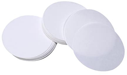 PartyKindom 100 Stk Filterpapier Filtertrichter Rollfilter Filter Mittlerer Rate Perkolator-kaffeefilter Papiertrichter Abwasserfilter Laborfilterscheibe Labor-nerd-filter Kaffee Trichter Weiß