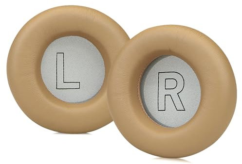 SINOWO Ersatz-Ohrpolster aus Lammfell für Bang & Olufsen Beoplay H9 3. Generation Kopfhörer (nicht passend für H9 und H9i), Schaffell-Ohrpolster mit Geräuschisolierung, Memory-Schaum (natürlich)