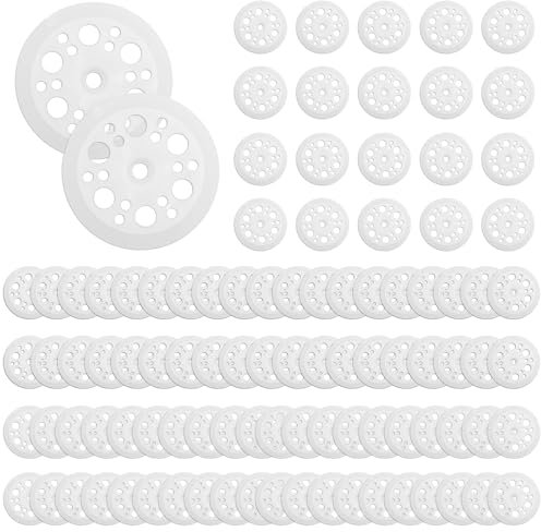 100 Piezas Arandelas de Plástico, Juntas de Plástico para Paneles Aislantes, Arandela Plastico para la Fijación y el Soporte de Paneles Aislantes Flexibles de EPS, XPS, Lana De Roca y Fibra de Vidrio
