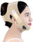 OORSE Bande de levage en silicone pour femme - Réducteur de menton double menton - Masque de levage avec mentonnière pour femme - Ivoire