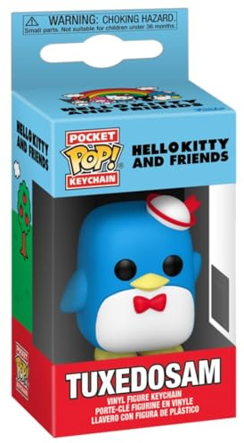 Funko Pop! Keychain: Sanrio - Tuxedosam - Hello Kitty - Mini-Figurine en Vinyle à Collectionner Porte-clés Fantaisie - Cadeau de Noël - Anime Fans