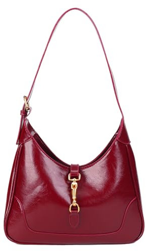 Gladdon Handtasche Damen,Top-Handle-Tasche,Hobo-Taschen,Tote Handtaschen,elegante Umhängetasche,klassisch glänzendes PU-Leder