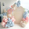 Pink Blue Balloons Arch Kit,128Pcs Pink and Blue Balloons Garland Kit with Gender Reveal Balloon Arch Garland Set,Sand White Balloon for Gender Reveal Decoration,Birthday Party,Baby Shower,Wedding