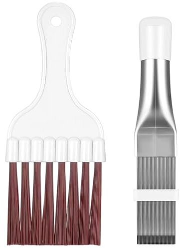 AUXHCYL Kondensator Kamm Trockner, 2 Stück Lamellenkamm Trockner, Trockner Bürste Reinigung, Radiator Kamm Für Wärmetauscher, Klimaanlagenreiniger Flosse Kamm