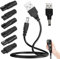 8 pezzi caricatore da rasoio,5 V USB caricatore da rasoio, cavo universale, cavo di alimentazione USB con 6 connettori adattatori per rasoio elettrico, per una varietà di rasoi/purificatori/tavolo
