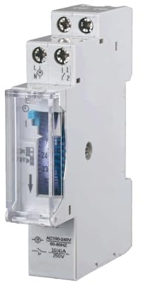 gloca Timer Orario Meccanico Temporizzatore 24H 1 Modulo DIN 16A 220V
